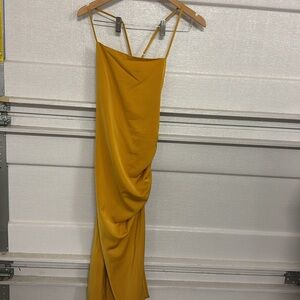 Elegant Mustard Yellow Dress